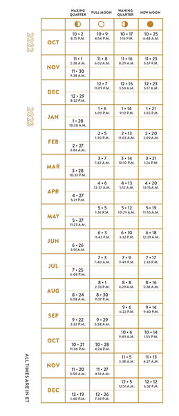 2023 Lunar Bookmark (Do Less Planner)